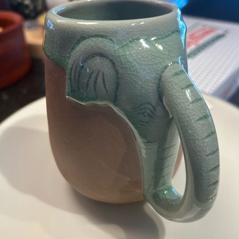 Chiangmai Celadon Elephant Mug